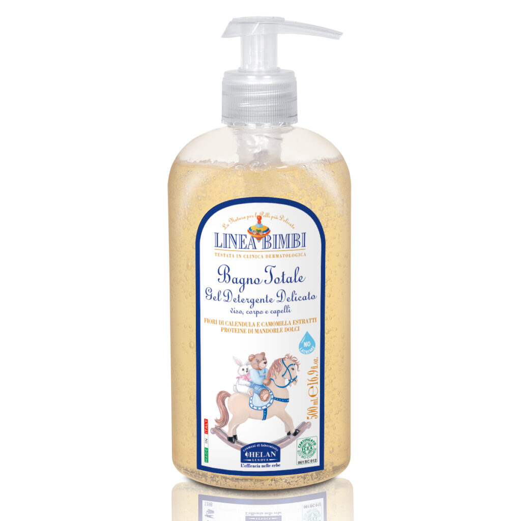 Bagno Totale Gel Detergente Delicato – Helan, 500 mL