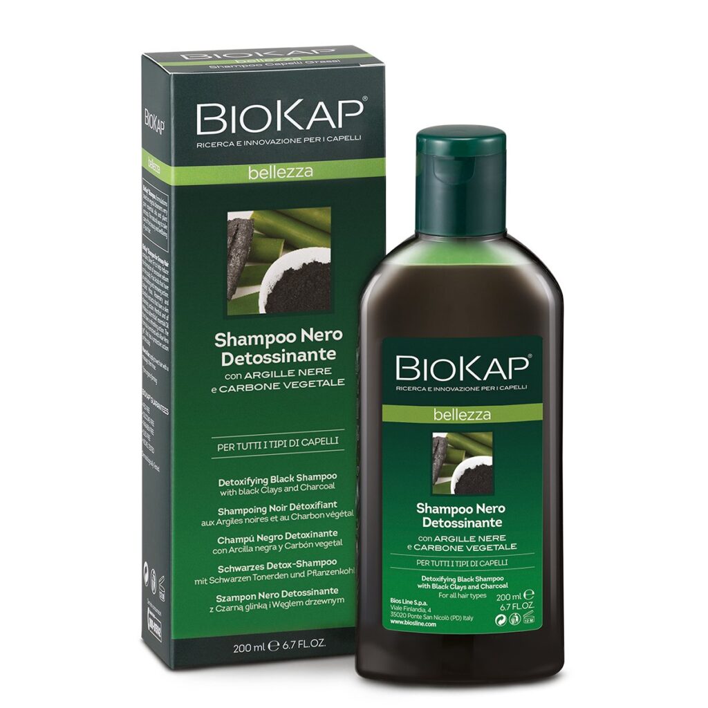 BioKap Bellezza Shampoo Nero Detossinante – BioKap, flacone 200 ml