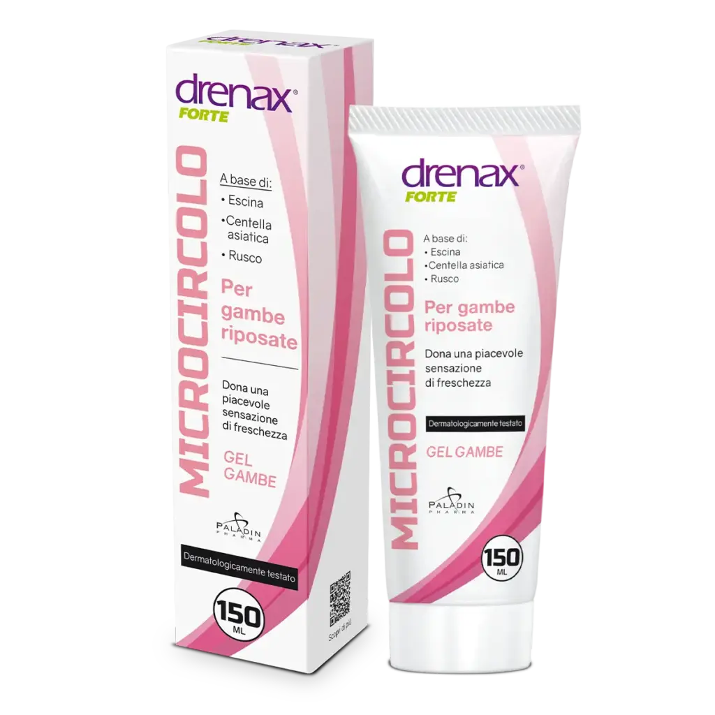 Drenax Forte Microcircolo Gel Gambe – Drenax, tubo 150 ml