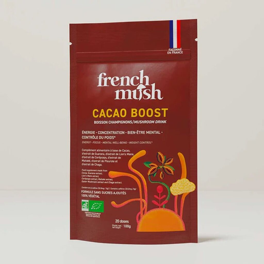 Bevanda Boost Bio · Cacao – French Mush, 20 dosi da 5 g