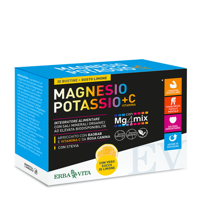 Magnesio Potassio + Vitamina C – Gusto Limone